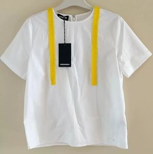 NWT Italy Dsquared2 White T-shirt Short Sleeve